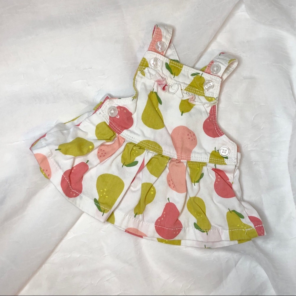 Carter’s NB Denim Fruit Overall Dress